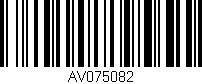Código de barras (EAN, GTIN, SKU, ISBN): 'AV075082'