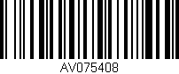 Código de barras (EAN, GTIN, SKU, ISBN): 'AV075408'