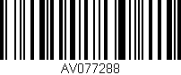 Código de barras (EAN, GTIN, SKU, ISBN): 'AV077288'