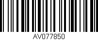 Código de barras (EAN, GTIN, SKU, ISBN): 'AV077850'