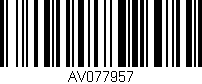 Código de barras (EAN, GTIN, SKU, ISBN): 'AV077957'