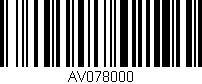 Código de barras (EAN, GTIN, SKU, ISBN): 'AV078000'
