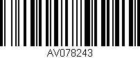 Código de barras (EAN, GTIN, SKU, ISBN): 'AV078243'