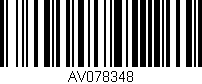 Código de barras (EAN, GTIN, SKU, ISBN): 'AV078348'