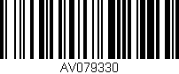 Código de barras (EAN, GTIN, SKU, ISBN): 'AV079330'