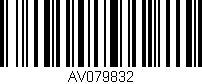 Código de barras (EAN, GTIN, SKU, ISBN): 'AV079832'