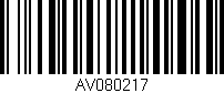 Código de barras (EAN, GTIN, SKU, ISBN): 'AV080217'