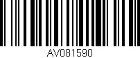 Código de barras (EAN, GTIN, SKU, ISBN): 'AV081590'