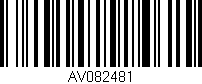 Código de barras (EAN, GTIN, SKU, ISBN): 'AV082481'