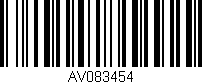 Código de barras (EAN, GTIN, SKU, ISBN): 'AV083454'