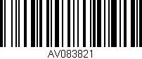 Código de barras (EAN, GTIN, SKU, ISBN): 'AV083821'