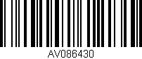 Código de barras (EAN, GTIN, SKU, ISBN): 'AV086430'