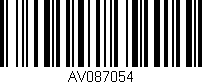 Código de barras (EAN, GTIN, SKU, ISBN): 'AV087054'