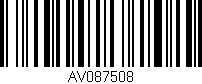 Código de barras (EAN, GTIN, SKU, ISBN): 'AV087508'