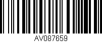Código de barras (EAN, GTIN, SKU, ISBN): 'AV087659'