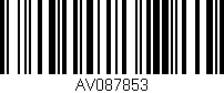 Código de barras (EAN, GTIN, SKU, ISBN): 'AV087853'
