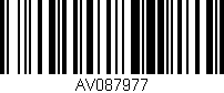 Código de barras (EAN, GTIN, SKU, ISBN): 'AV087977'