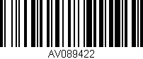 Código de barras (EAN, GTIN, SKU, ISBN): 'AV089422'