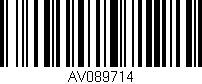 Código de barras (EAN, GTIN, SKU, ISBN): 'AV089714'