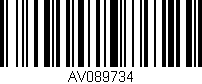 Código de barras (EAN, GTIN, SKU, ISBN): 'AV089734'