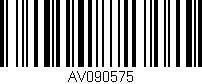 Código de barras (EAN, GTIN, SKU, ISBN): 'AV090575'