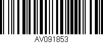 Código de barras (EAN, GTIN, SKU, ISBN): 'AV091853'