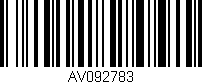 Código de barras (EAN, GTIN, SKU, ISBN): 'AV092783'