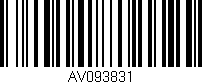 Código de barras (EAN, GTIN, SKU, ISBN): 'AV093831'