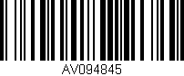 Código de barras (EAN, GTIN, SKU, ISBN): 'AV094845'
