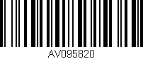 Código de barras (EAN, GTIN, SKU, ISBN): 'AV095820'
