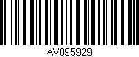 Código de barras (EAN, GTIN, SKU, ISBN): 'AV095929'