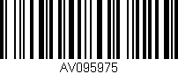 Código de barras (EAN, GTIN, SKU, ISBN): 'AV095975'
