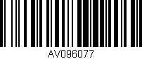 Código de barras (EAN, GTIN, SKU, ISBN): 'AV096077'
