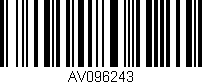 Código de barras (EAN, GTIN, SKU, ISBN): 'AV096243'