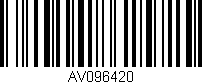 Código de barras (EAN, GTIN, SKU, ISBN): 'AV096420'