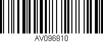Código de barras (EAN, GTIN, SKU, ISBN): 'AV096810'