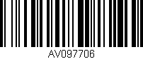 Código de barras (EAN, GTIN, SKU, ISBN): 'AV097706'
