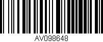 Código de barras (EAN, GTIN, SKU, ISBN): 'AV098648'
