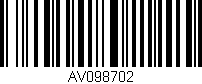 Código de barras (EAN, GTIN, SKU, ISBN): 'AV098702'