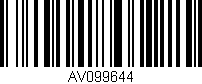 Código de barras (EAN, GTIN, SKU, ISBN): 'AV099644'