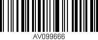 Código de barras (EAN, GTIN, SKU, ISBN): 'AV099666'