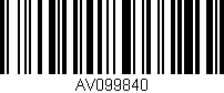 Código de barras (EAN, GTIN, SKU, ISBN): 'AV099840'