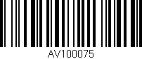 Código de barras (EAN, GTIN, SKU, ISBN): 'AV100075'