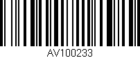 Código de barras (EAN, GTIN, SKU, ISBN): 'AV100233'
