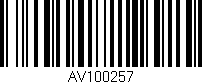 Código de barras (EAN, GTIN, SKU, ISBN): 'AV100257'