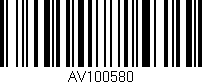 Código de barras (EAN, GTIN, SKU, ISBN): 'AV100580'