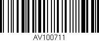 Código de barras (EAN, GTIN, SKU, ISBN): 'AV100711'