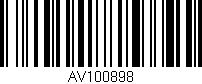 Código de barras (EAN, GTIN, SKU, ISBN): 'AV100898'