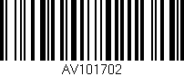 Código de barras (EAN, GTIN, SKU, ISBN): 'AV101702'