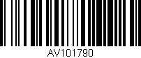 Código de barras (EAN, GTIN, SKU, ISBN): 'AV101790'